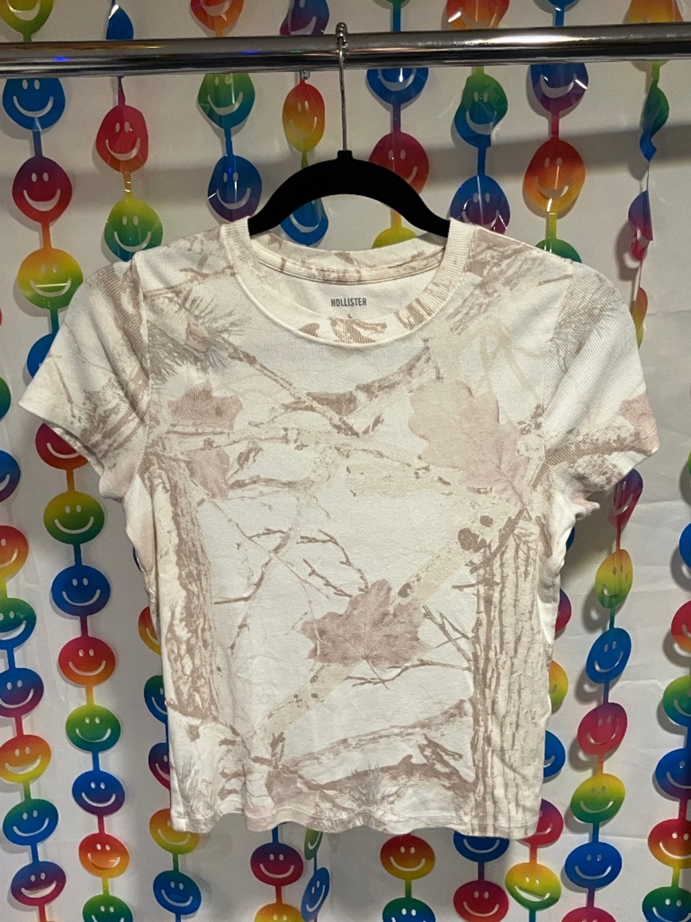 Hollister Camo Crew Baby Tee (Large)